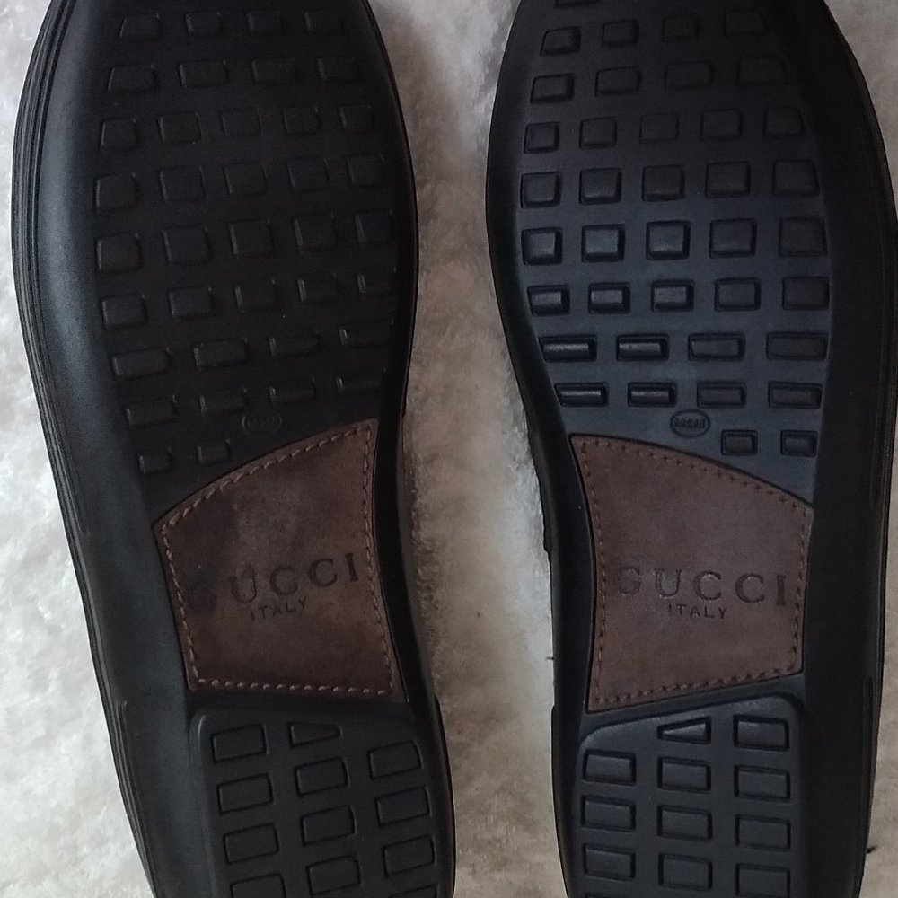 Vintage Gucci Dark Chocolate Driving Mocassins - Picture 3 of 4